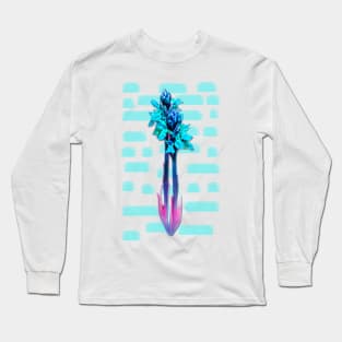 Turquoise Orchids Long Sleeve T-Shirt